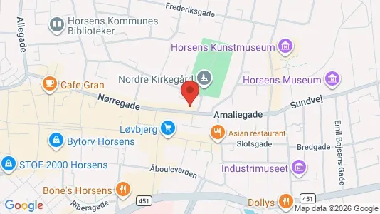 Apartments for rent i Horsens - kort over placeringen