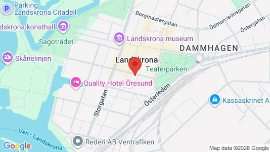 Apartments for rent i Landskrona - kort over placeringen