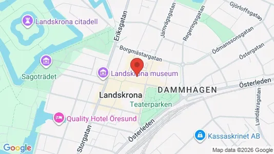 Apartments for rent i Landskrona - kort over placeringen
