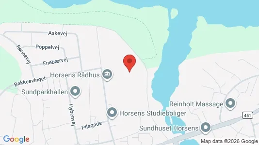 Apartments for rent i Horsens - kort over placeringen
