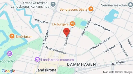 Apartments for rent i Landskrona - kort over placeringen