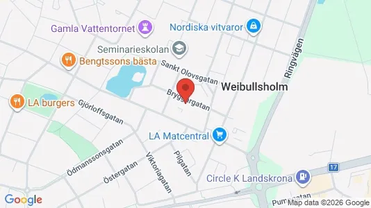 Apartments for rent i Landskrona - kort over placeringen
