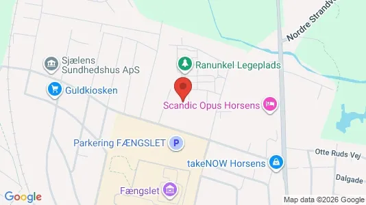 Apartments for rent i Horsens - kort over placeringen