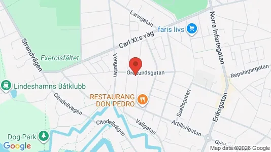 Apartments for rent i Landskrona - kort over placeringen