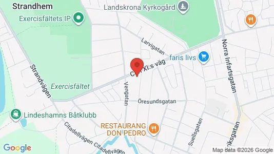 Apartments for rent i Landskrona - kort over placeringen