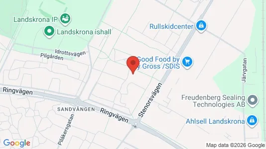 Apartments for rent i Landskrona - kort over placeringen