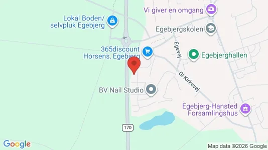 Apartments for rent i Horsens - kort over placeringen