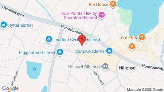 Apartments for rent i Hillerød - kort over placeringen