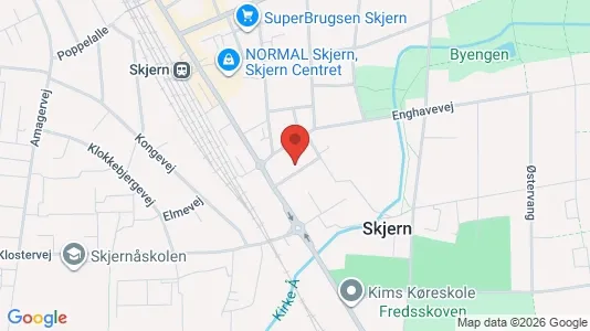 Apartments for rent i Skjern - kort over placeringen