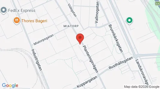 Apartments for rent i Helsingborg - kort over placeringen