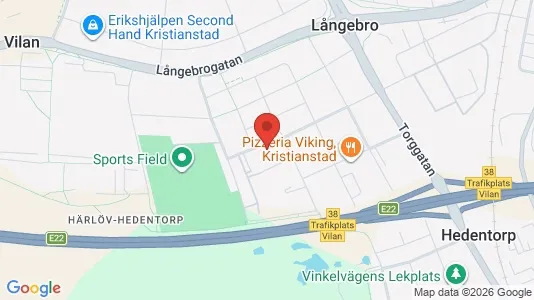 Apartments for rent i Kristianstad - kort over placeringen