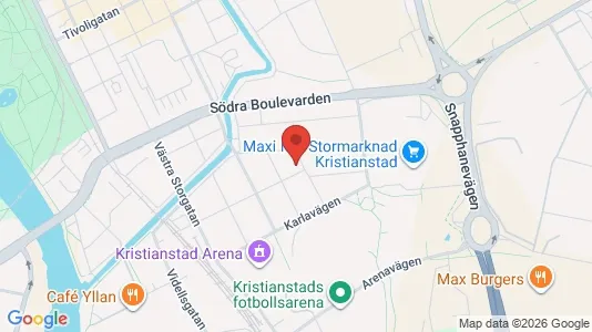 Apartments for rent i Kristianstad - kort over placeringen