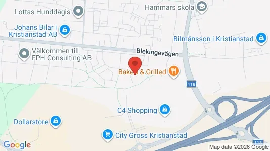 Apartments for rent i Kristianstad - kort over placeringen