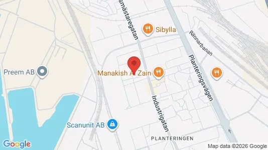 Apartments for rent i Helsingborg - kort over placeringen