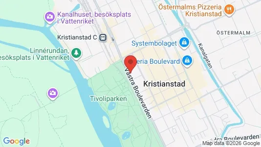 Apartments for rent i Kristianstad - kort over placeringen