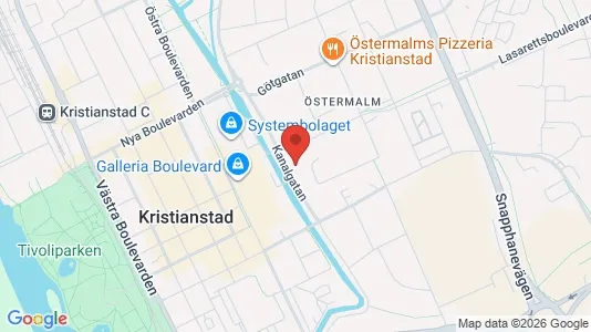 Rooms for rent i Kristianstad - kort over placeringen