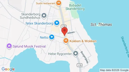 Apartments for rent i Skanderborg - kort over placeringen