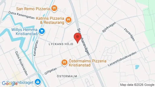 Apartments for rent i Kristianstad - kort over placeringen