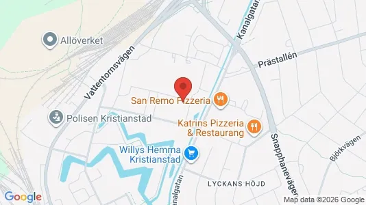 Apartments for rent i Kristianstad - kort over placeringen