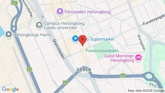 Apartments for rent i Helsingborg - kort over placeringen