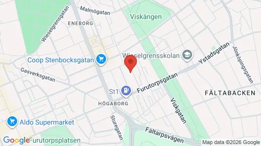 Apartments for rent i Helsingborg - kort over placeringen