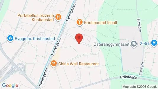 Apartments for rent i Kristianstad - kort over placeringen