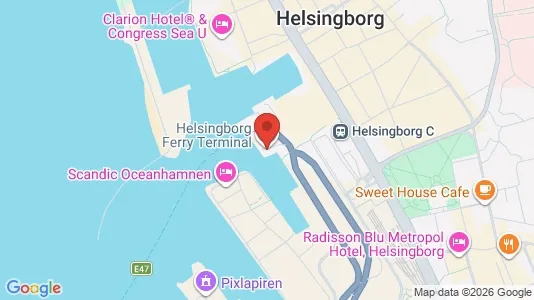 Apartments for rent i Helsingborg - kort over placeringen