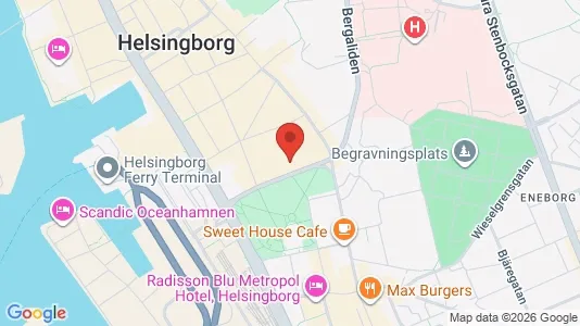 Apartments for rent i Helsingborg - kort over placeringen