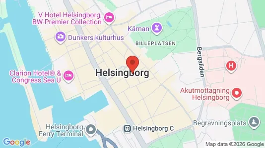 Apartments for rent i Helsingborg - kort over placeringen