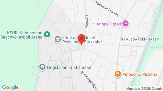 Rooms for rent i Kristianstad - kort over placeringen