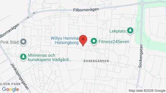 Apartments for rent i Helsingborg - kort over placeringen