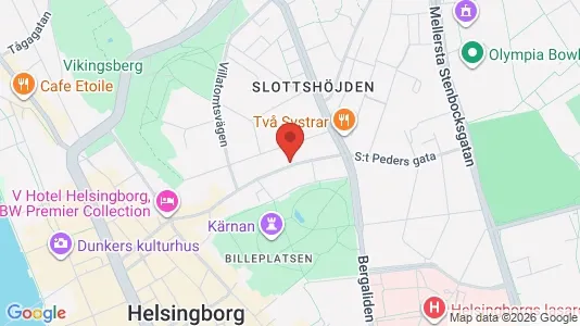 Apartments for rent i Helsingborg - kort over placeringen