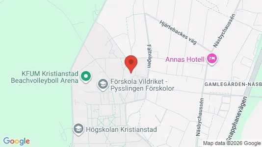 Rooms for rent i Kristianstad - kort over placeringen