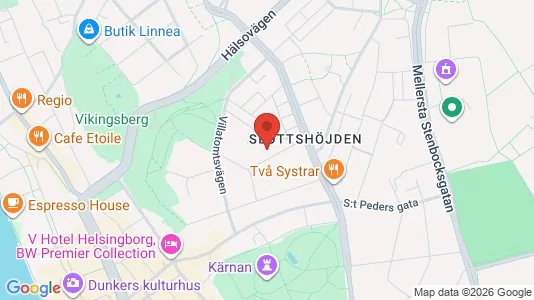 Apartments for rent i Helsingborg - kort over placeringen