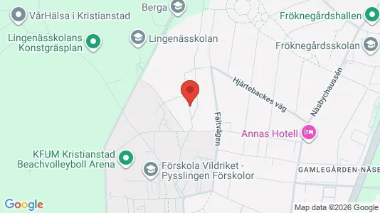 Rooms for rent i Kristianstad - kort over placeringen