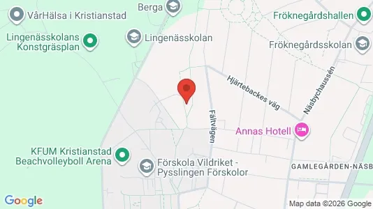 Rooms for rent i Kristianstad - kort over placeringen