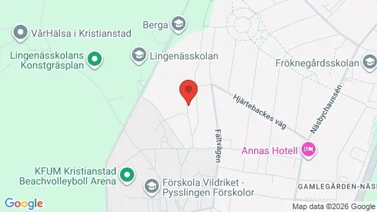Rooms for rent i Kristianstad - kort over placeringen