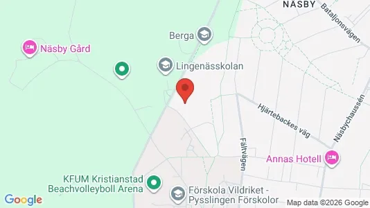 Rooms for rent i Kristianstad - kort over placeringen