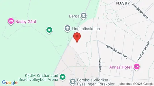 Rooms for rent i Kristianstad - kort over placeringen