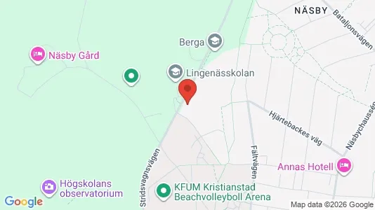 Rooms for rent i Kristianstad - kort over placeringen