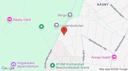 Rooms for rent i Kristianstad - kort over placeringen