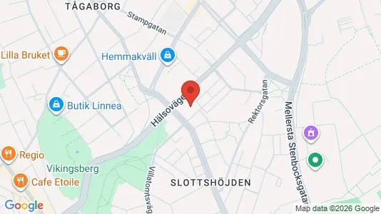 Apartments for rent i Helsingborg - kort over placeringen