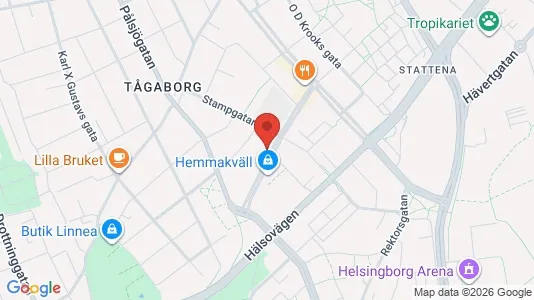 Apartments for rent i Helsingborg - kort over placeringen