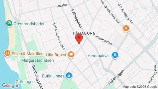Apartments for rent i Helsingborg - kort over placeringen