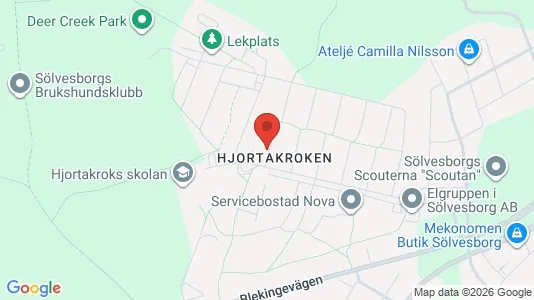 Apartments for rent i Sölvesborg - kort over placeringen