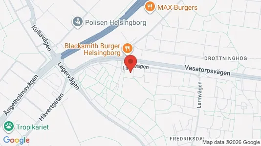 Apartments for rent i Helsingborg - kort over placeringen