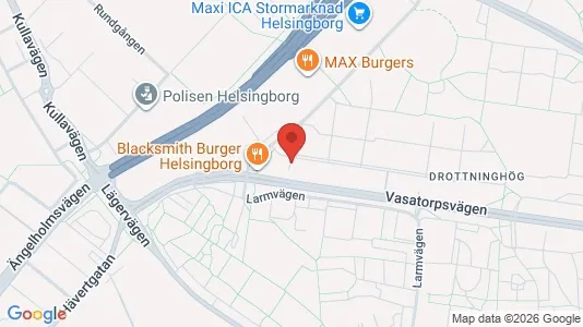 Apartments for rent i Helsingborg - kort over placeringen