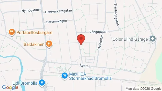 Apartments for rent i Bromölla - kort over placeringen