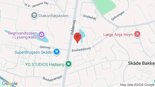 Apartments for rent i Højbjerg - kort over placeringen