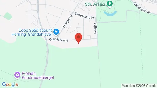 Apartments for rent i Herning - kort over placeringen